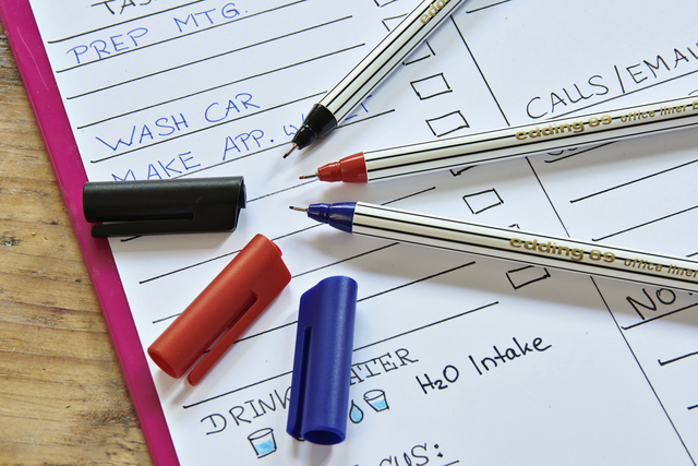 Fineliner Edding 89/10 fijn assorti blister à 10 stuk