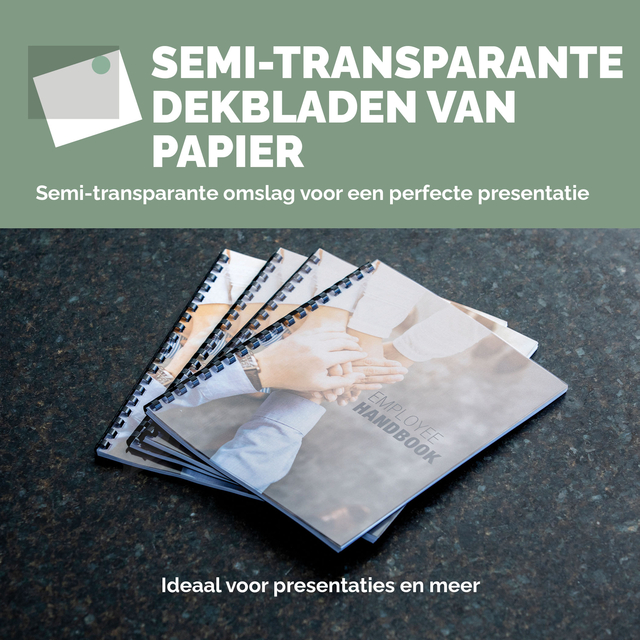 Voorblad Fellowes A4 FSC translucent papier 150gram 50vel