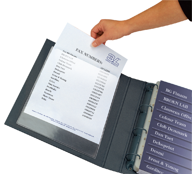 10x 3L A4 adhesive pockets,  short side open