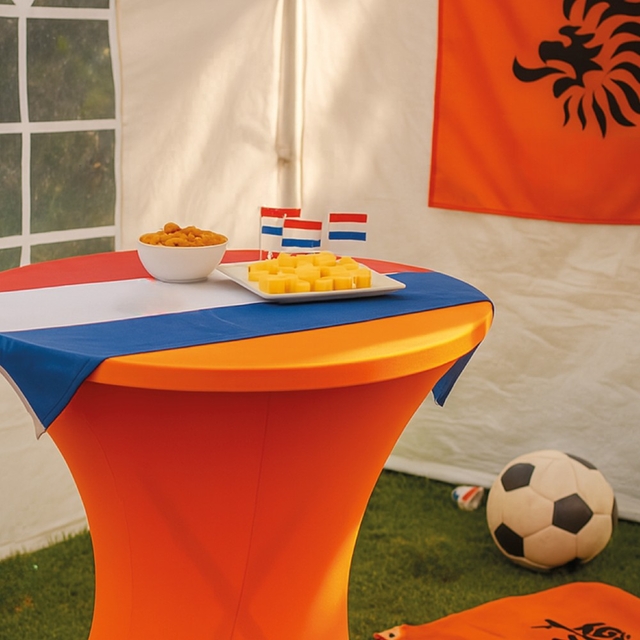 Tafelrok BRASQ voor statafel 80cm oranje