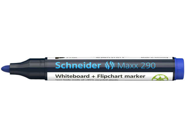 Viltstift Schneider Maxx 290 whiteboard rond 2-3mm assorti doos à 3+1 grati