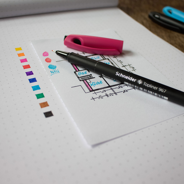 Fineliner Schneider Topliner 967 0,4mm red