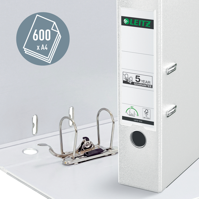 Lever arch file Leitz  80mm PP A4 white