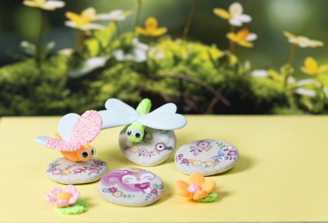 Mini Hobbyset Creativ Company boetseren steen met insect