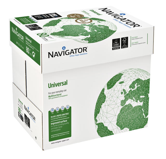 Copy paper Navigator Universal A4 80gr white 500 sheet