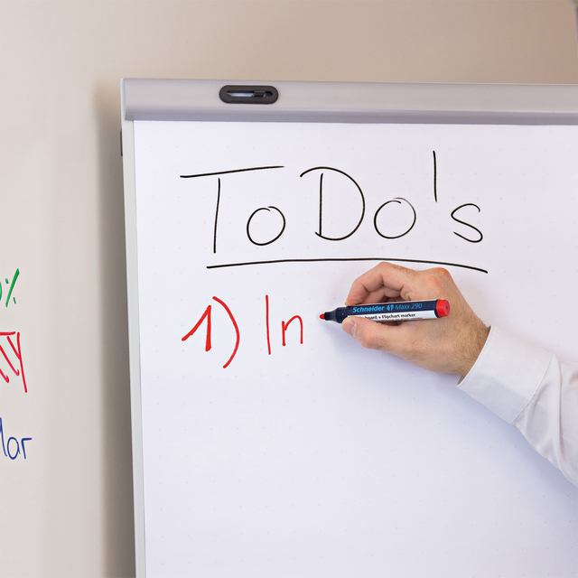 Viltstift Schneider Maxx 290 whiteboard rond 2-3mm assorti doos à 5+1 grati