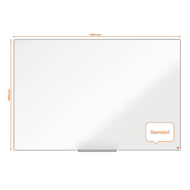 Whiteboard Nobo Impression Pro 100x150cm staal