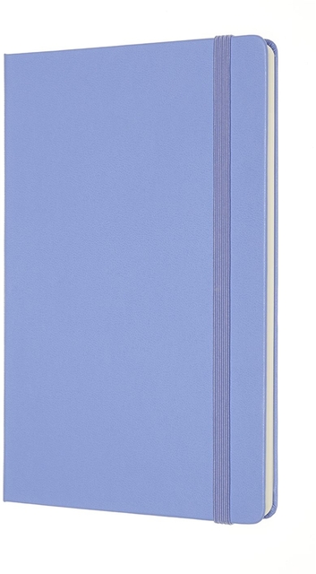 Notitieboek Moleskine large 130x210mm blanco hard cover hydrangea blue