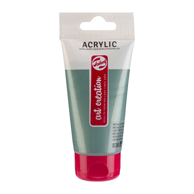 Acrylverf Talens Art Creation 836 metallicgroen tube à 75m