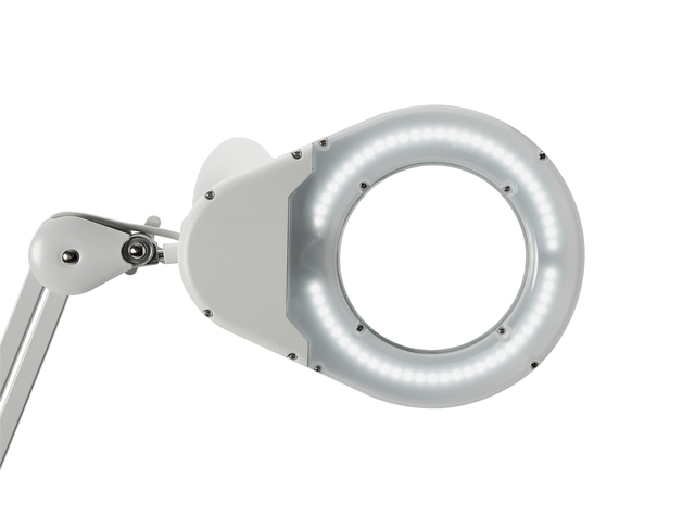 LED Magnifying Luminaire MAULviso, with clamp