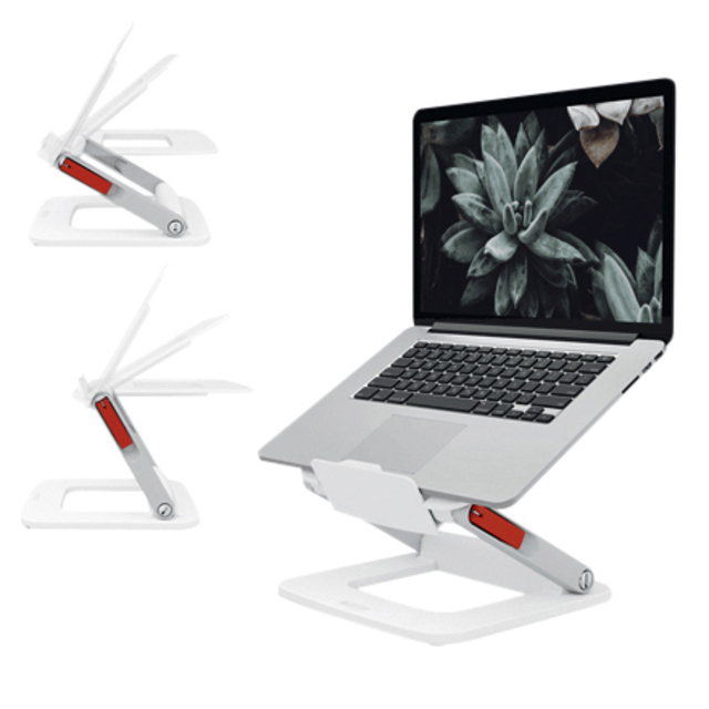 Laptop stand Leitz Ergo adjustble multi-head white