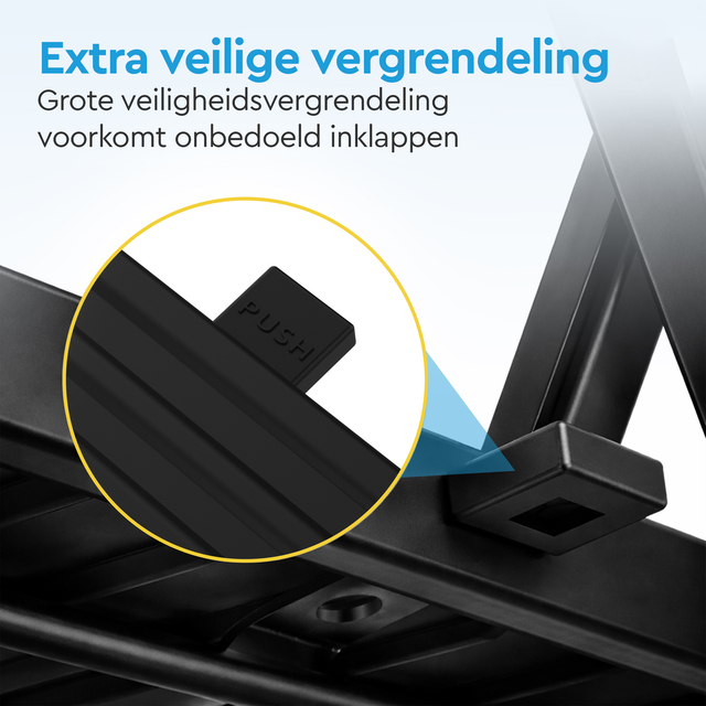 Huishoudtrap BRASQ 4 treden SLM400 zwart