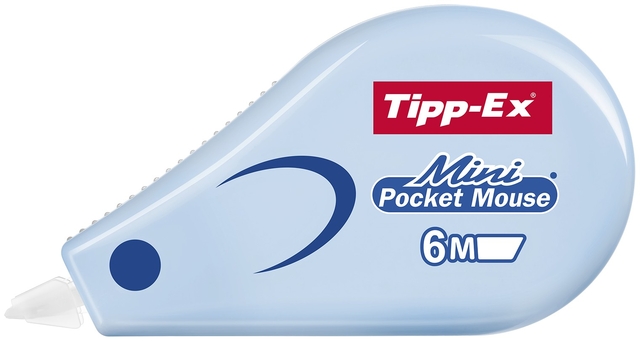 Correctietape Tipp-Ex mini pocket mouse 5mmx5m pastel assorti
