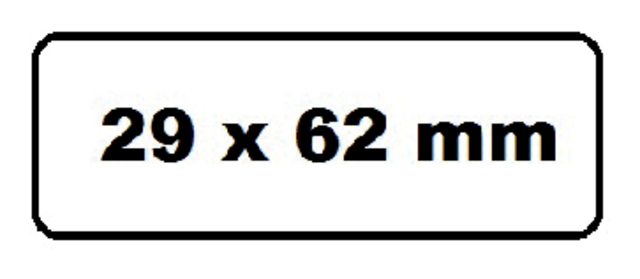 Address labels Quantore DK-11209 29x62mm white