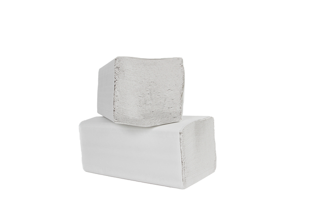 Handdoek Cleaninq H3 z-vouw 2-laags 225x220mm 20x200 vel wit