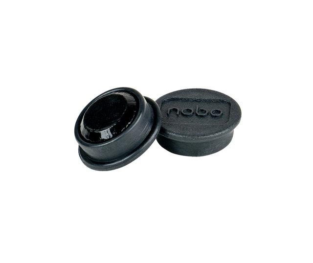Magneet Nobo 13mm zwart 10 stuks