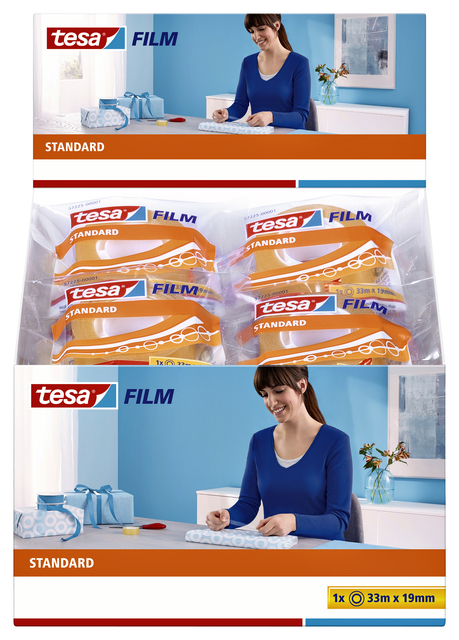 tesafilm Standard transparent tape, 24 x 33m:19mm