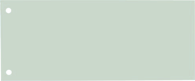 Elba 240x105mm dividers 190gsm card 2 holes green pack 100