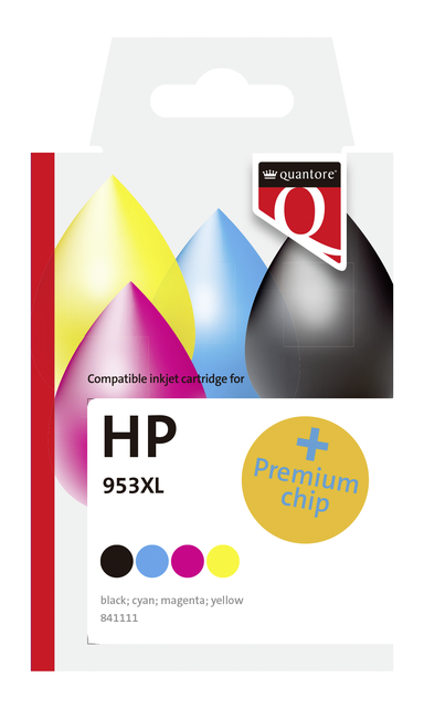 Ink cartridge Quantore alternative for HP 3HZ52AE 953XL black 3 colors HC