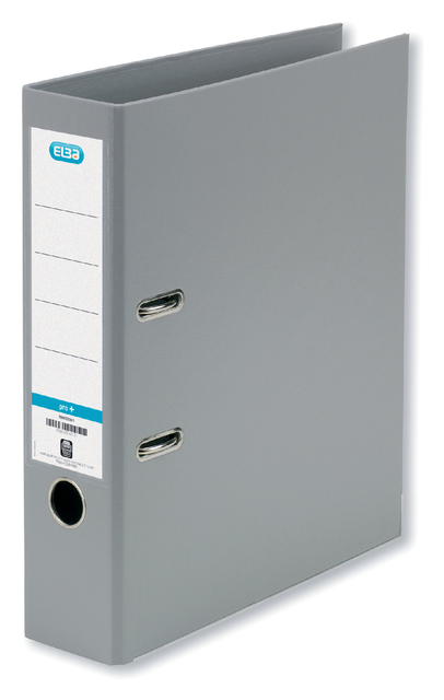 ELBA Lever Arch File Rado "smart Pro+", exchangeable spine label, A4 Spine 80 mm 2 Rings PP/PP Grey