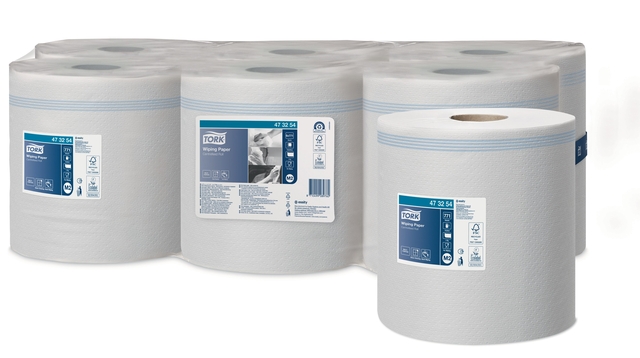 Poetspapier Tork M2 Advanced 1-laags 270m wit 473254