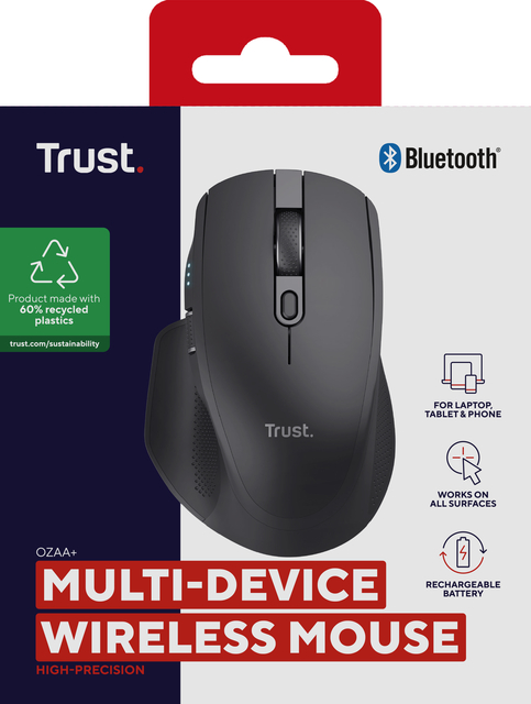 Muis Trust OZAA+ MULTI-CONNECT draadloos