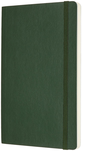 Notitieboek Moleskine large 130x210mm blanco soft cover myrtle green