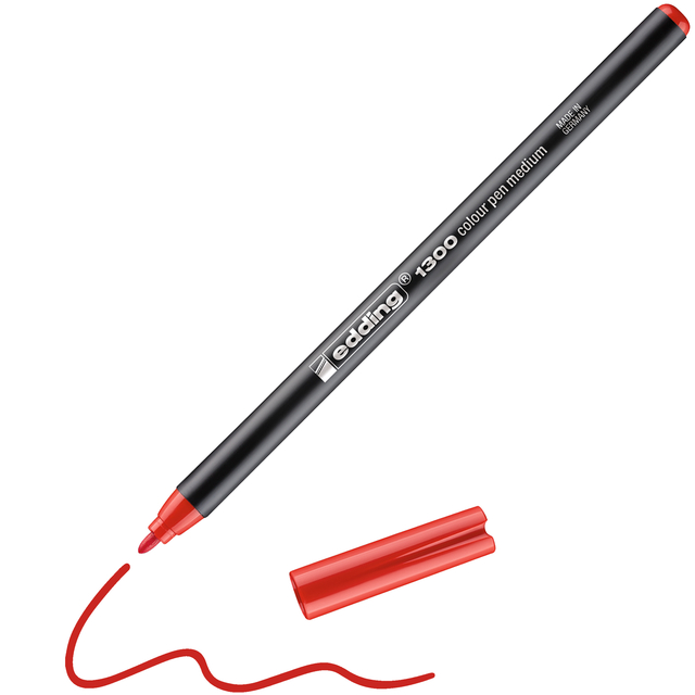 edding 1300 colour pen red