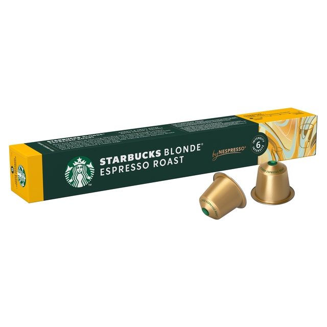 Koffiecups Starbucks espresso blonde roast 10 stuks