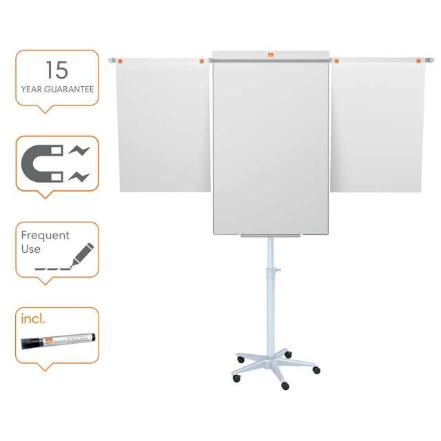 Flipchart easel Nobo Impression Pro mobile steel with extendable arms