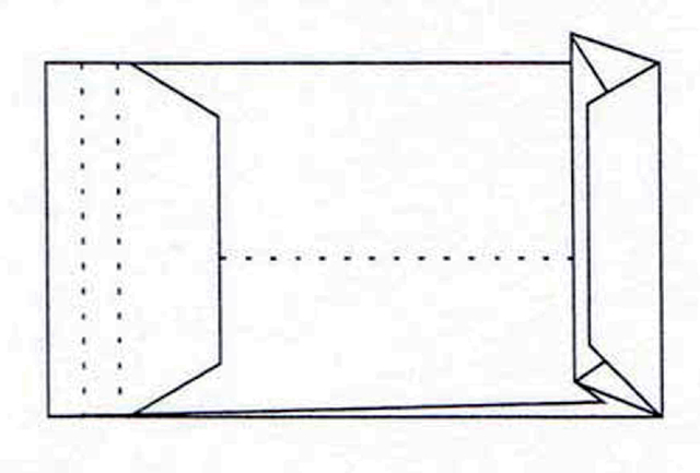 Envelope Quantore sample bag 229x324x38mm self-adhesive white 10 pieces
