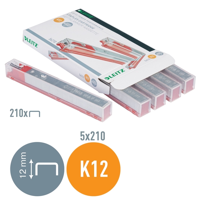Leitz Stapler Cartridge K12 210 Red
