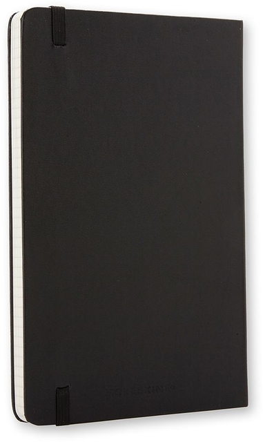 Notitieboek Moleskine large 130x210mm ruit 5x5 hard cover zwart
