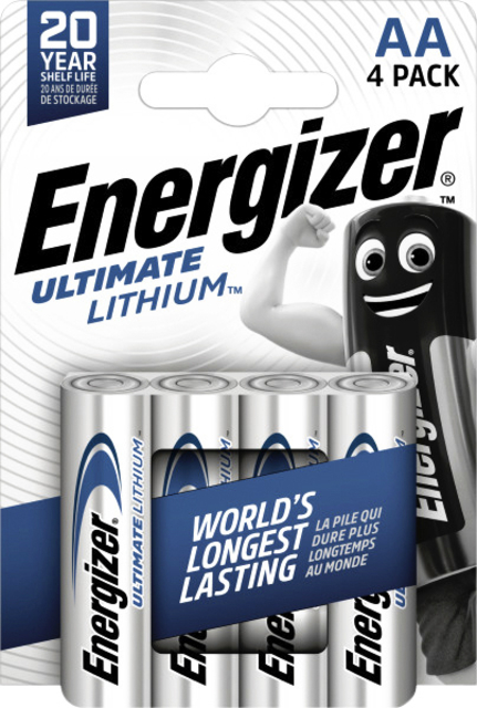 Batterij Energizer Ultimate Lithium 4x AA