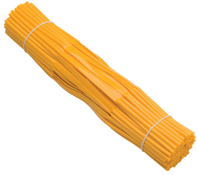Tube 215 mm yellow set 100 items
