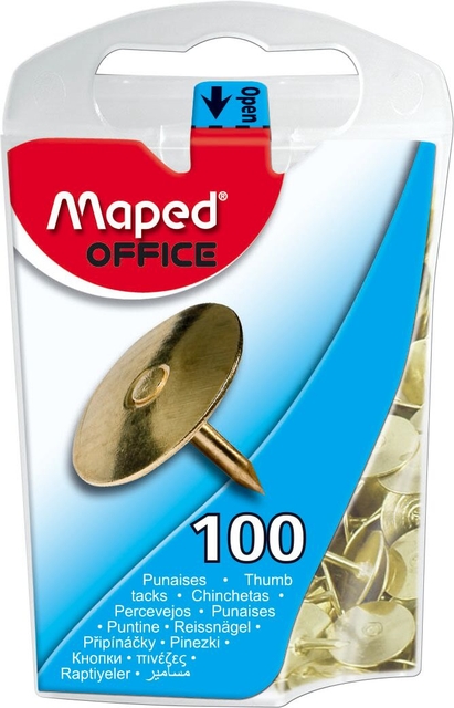 THUMB TACKS MAPED BRASS
