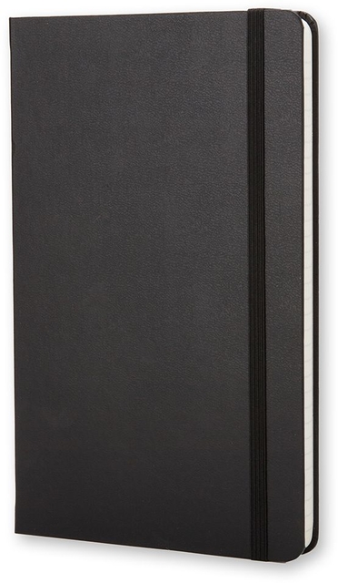 Notitieboek Moleskine large 130x210mm lijn hard cover zwart