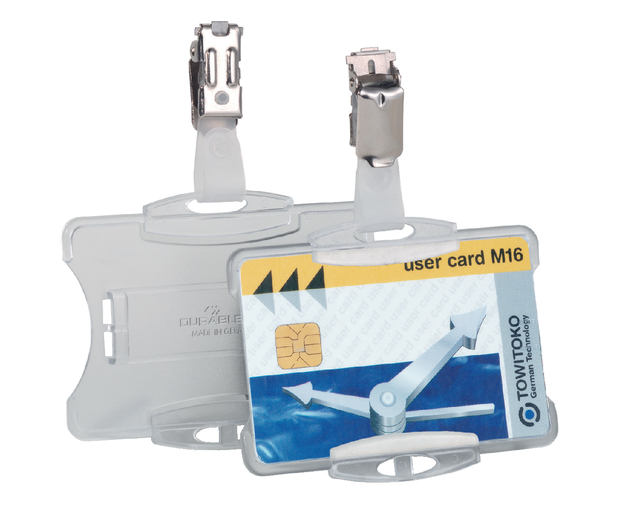 Durable Security Pass Hldr Clear 8118/19