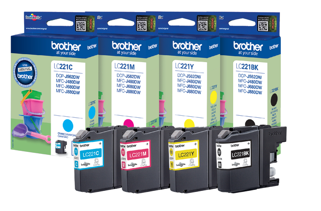 Brother LC221M Inkjet Cartridge Magenta