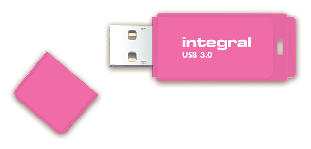 IntegralNeonUSB3.0FlashDrivePink64GB