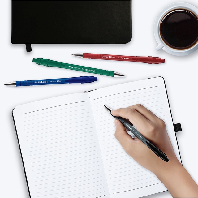 Papermate Flexgrip RT BP M Blu ValuePack