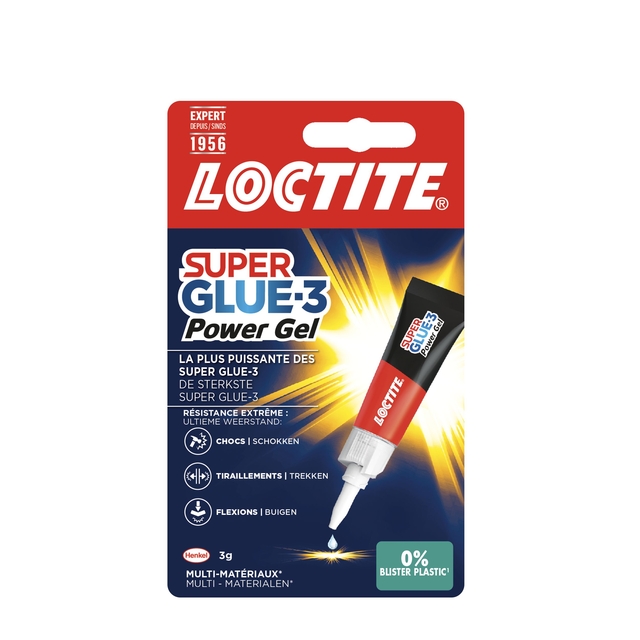 Super Glue Loctite Powerflex GEL tube 3 grams on blister