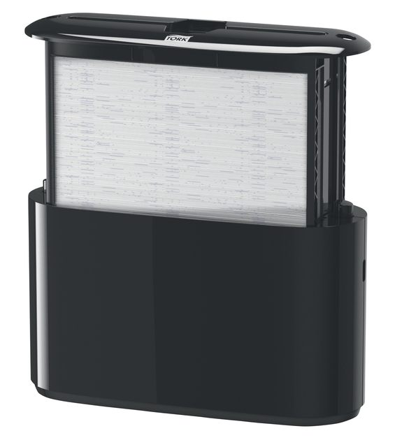 Handdoekdispenser Tork H2 Elevation Xpress countertop zwart 552208