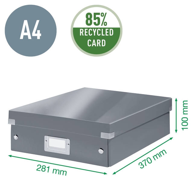 Organiser Box Leitz Click & Store WOW Medium 280x100x370mm black