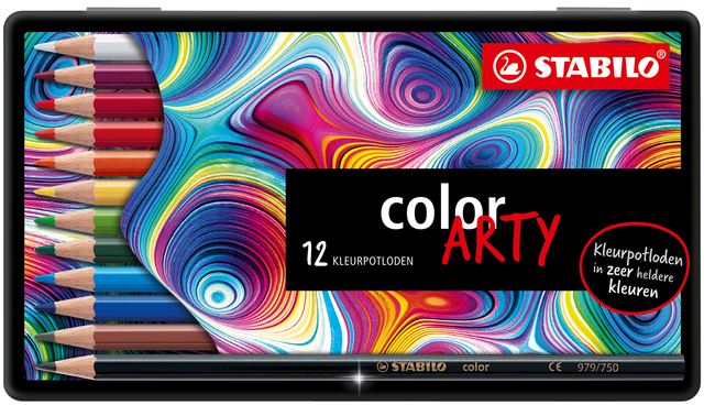 Kleurpotloden STABILO 1812 color Arty assorti blik à 12 stuk