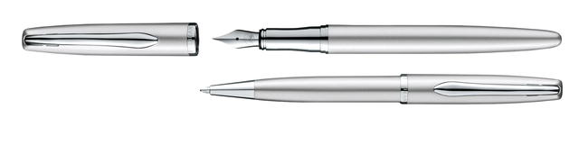 Schrijfset Pelikan Jazz Noble Elegance K36+P36 medium silver