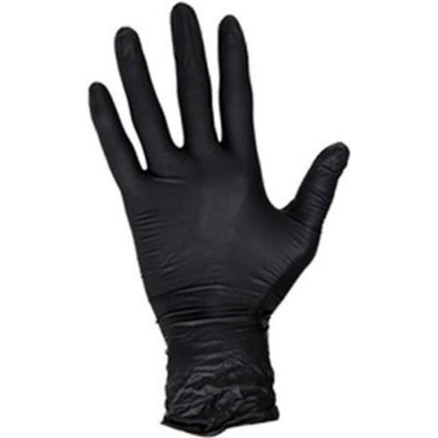 Handschoen Hynex nitril M zwart 5gr extra sterk100 stuks