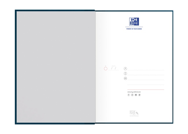 OXFORD Office Essentials A5 Hardback Casebound Notebook Ruled 192 Pages Assorted Colours