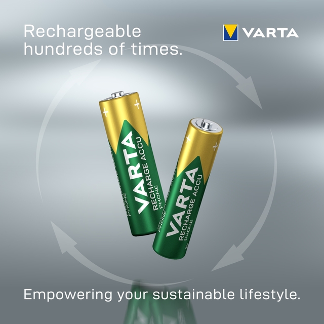 Batterij VARTA oplaadbaar Accu Phone 2x AAA 550mAh