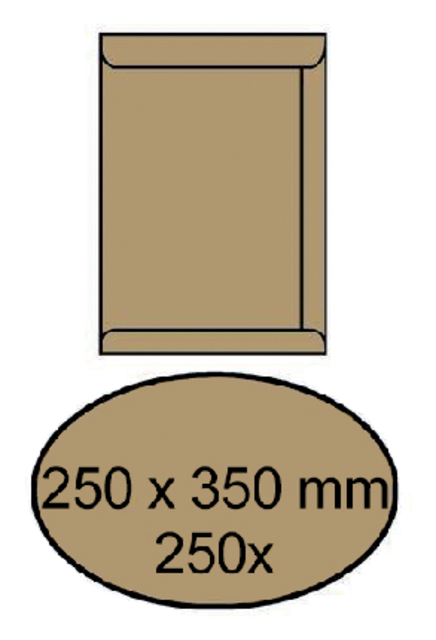 Pocket 353x250 p&s brown 90gsm